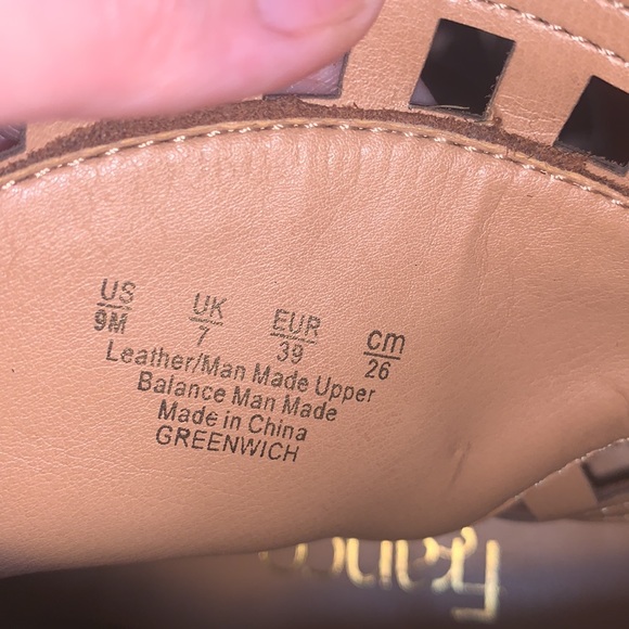 Franco Sarto Tan Suede Greenwich Open Toe Booties Size 9 - Picture 10 of 11